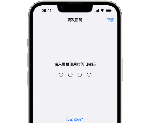 张家界iPhone屏幕维修分享iPhone屏幕使用时间密码忘记了怎么办 