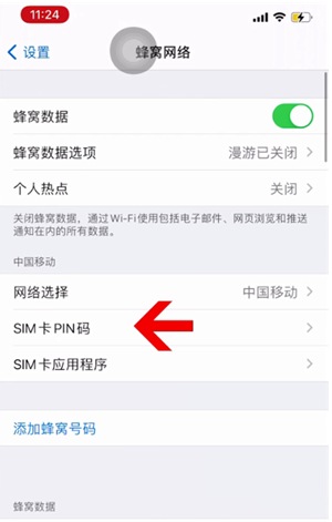 张家界苹果14维修网分享如何给iPhone14的SIM卡设置密码 