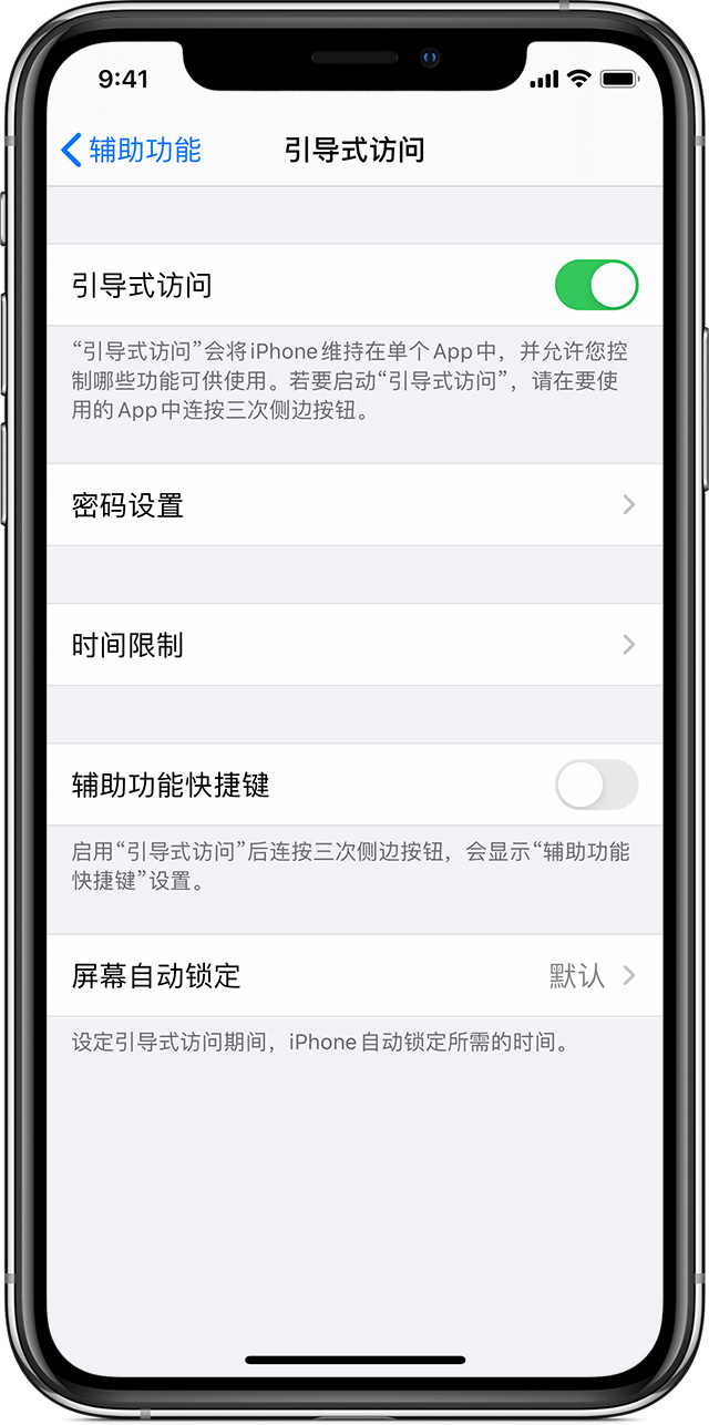 张家界苹果手机维修分享如何在 iPhone 上退出引导式访问 