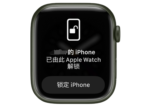 张家界苹果手机维修分享用 AppleWatch 解锁配备面容 ID 的 iPhone方法 